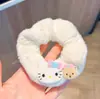 2025 Nuevo Otoño e Invierno Felpa Estilo Coreano Gato de Dibujos Animados Lazo para el Cabello Diadema Linda para Niña Que No Daña el Cabello
