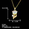 Colar Feminino Transfronteiriço Estilo Europeu, Americano e Coreano Cravejado com Diamantes Moda Bolsas de Pérola Colar Design de Nicho Aço Titânio Cor Não Desbota Colar
