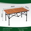 Conjunto de Mesa e Cadeiras Dobráveis Personalizáveis para Exterior Mesa de Feira Mesa de Piquenique Acampamento de Viagem de Carro Conjunto de Acampamento com Tampo Espesso