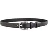 Cinturón de diseño único con un look moderno, simple y elegante de estilo coreano, cinturón de cuero genuino con una hebilla plateada texturizada, cinturón para mujer, en stock desde la fábrica