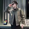 Chaqueta para Hombre de Primavera y Otoño 2026 Nueva Moda Versátil Casual Top Ropa de Trabajo de Primavera Chaqueta con Cuello Alto para Hombre Transfronteriza