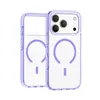 Adecuado para iPhone 18 Pro: Funda de teléfono cristalina, magnética y minimalista con alta transparencia y color sólido, que ofrece protección contra caídas