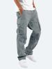 2025 Verano Amazon Nuevo Pantalón Cargo para Hombre Exportación de Estación Independiente Europea y Americana Cordón Bolsillos con Múltiples Solapas Pantalón Casual