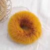 Anel de cabelo de pelúcia com cores doces para outono e inverno, anel de cabelo macio e ceroso, faixa de cabelo para meninas, acessórios de cabelo com corda doce