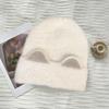 Gorro de Lana de Cabeza Grande para Niños Otoño e Invierno Cálido Gorro Apilado Engrosado Gorro Frío para la Cara Pequeño Gorro de Punto con Protección para las Orejas para el Cabello