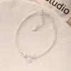Pulsera de Amor Redonda Texturizada de Plata de Ley 925 para Mujer, Plata Brillante, Sencilla, Moderna, Personalizable, Lujo Ligero, Joyería de Mano Exquisita B3131