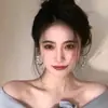 Pendientes de Aro Grandes de Mariposa con Diamantes Brillantes de Hada Super Lujo Ligero Nicho para Citas Mostrar Rostro Chica Dulce Estilo Fresco Pendientes al por Mayor