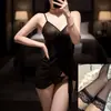 Nova Lingerie Sexy da Orange Fire Home: Lingerie Atraente Brilhante Transparente, Conjunto Sexy de Camisola Peça Única com Cadarço Tamanho Plus