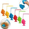 Venta caliente de comercio electrónico Nuevo infusor de té de pez pequeño de silicona creativo para el hogar bolsa de silicona para aislar el té