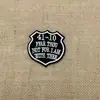 Pegatinas de Tela Bordadas con Rayas Inglesas Negras de Moda Accesorios para Ropa Bolsas Zapatos Parches DIY Pegatinas Decorativas