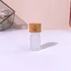 Frasco Conta-gotas Espesso de Vidro com Tampa de Bambu, Portátil, para Dosagem, à Prova de Luz, Adequado para Pequenas Amostras, Compatível com doTERRA
