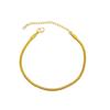 Pulsera de cadena hueso de serpiente de 3 mm estilo europeo y americano, pulsera de nicho de oro arena de Vietnam que no se desvanece por mucho tiempo, joyería simple de personalidad al por mayor