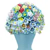 Flores de Cerámica Hechas a Mano a Alta Temperatura de Jingdezhen, Flores Artificiales, Jarrones, Flores Preservadas, Ramos de Flores, Decoraciones con Flores Secas