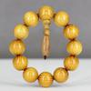 Atacado Pulseira de contas de madeira dourada de Hainan Contas de sândalo dourado 108 pulseiras para homens e mulheres lote de fábrica de joias