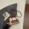 Bolsa Vintage de Nicho Bolsa Cambridge para Mulheres 2026 Nova Estilosa Fashionável Bolsa de Ombro Estilo Coreano Crossbody Pequena Quadrada