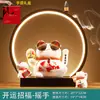 Adornos de gato de la suerte sacuden la mano anillo de lámpara LED tienda de gatos ricos el negocio está en auge regalo sala de estar inauguración gato