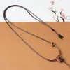 Cordón para Collar de Ágata Ajustable Simple Cordón para Colgante Piedra de Jade Esmeralda Ámbar Hilo de Jade Cuerda para Colgar Colgante Unisex