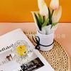 Copo de Vidro Transparente Estilo Europeu com Bloco de Diamante para Velas Suporte para Velas de Aromaterapia Adereços de Casamento Artesanato em Vidro para Arranjos