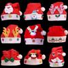 Sombrero de Navidad sombrero de asta de ciervo sombrero de Papá Noel sombrero de Navidad para adultos y niños decoraciones navideñas tocado navideño