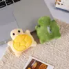 Peluche de Tortuga Pequeña de Dibujos Animados Relleno de Algodón Muñeca Linda Juguete Broche Colgante para Mochila Accesorios para Ropa Infantil
