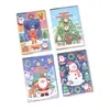 Cubierta de Plástico Navideña Mini Bloc de Notas para Estudiantes Lindo Portátil Bolsillo Diario Cuaderno Engrosado Regalo Venta al por Mayor