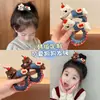 Diadema de Tela Coreana para Niños con Forma de Cachorro, Cuerda Elástica Alta para el Cabello de Bebé, Diadema Versátil y Linda para Niña Pequeña