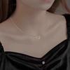Colar de borboleta personalizado estilo coreano joias femininas design simples de diamante brilhante temperamento fashion vento de luxo leve Corrente para clavícula de celebridade da internet