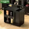 Juego de Mesa de Té Nuevo Estilo Chino Móvil para Uso Doméstico, Adecuado para Balcón, Completo con Gabinete de Té y Mesa de Té Pequeña para Oficina