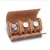 Nueva Caja de Reloj Elegante Caja de Almacenamiento de Relojes a Prueba de Polvo Cuero PU Reloj Famoso Caja de Relojes Multiposición Reloj Mecánico Bolsa para Reloj