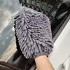 Terciopelo Chenilla Guante de Cinco Dedos para Lavado de Autos Felpa Paño para Limpiar el Coche No Fácil de Dañar Malla Sándwich Trapo de Limpieza