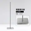 Accesorios para soporte de modelos: Placa cuadrada popular de acero inoxidable engrosada tipo espejo, base triangular con ruedas universales para exhibición de modelos