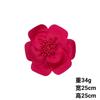 Tecido de botão de flor de pétala multicamadas tridimensional europeu e americano, roupas de flores, vestido, decoração, acessórios de moda, roupas de flores