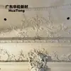 Superficie de techo abovedada de GRG con relieve floral en toda la casa, panel de pared en forma de arco con talla tridimensional integrada, diseño no estándar