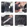 Caja de pañuelos creativa para coche, portapañuelos de coche de dibujos animados, diseño lindo de muñeco de gato, para colgar en el respaldo del asiento del coche