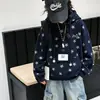 Sudadera de principios de otoño para niña, nuevo estilo primavera y otoño 2026, camiseta básica para niños medianos y grandes, estilo dulce y fresco, sudadera con capucha y estampado de estrellas