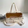 Bolso de Letras para Mujer 2026 Primavera y Verano Nuevo Estilo Patchwork de Bloques de Color Bolso de Gran Capacidad Retro Estilo Hong Kong Bolso de Hombro Versátil
