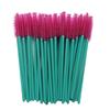 Paquete de 50 cepillos desechables de nailon para pestañas, peines portátiles de varilla verde, cepillos de maquillaje, peines de cejas de varilla sólida, cepillos de maquillaje.
