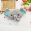 Nuevo Broche de Peluche de Dibujos Animados Accesorios para Zapatos Calcetines Muñeca Algodón Acolchado Cabeza de León Elefante Ropa Accesorios para el Cabello