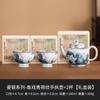 Pez plateado ópera Té Verde Loto tetera olla individual lujo ligero alta gama hogar juego de té kung fu traje una olla dos tazas caja de regalo