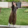 Roupas de Verão para Meninas 2026 Novo Estilo Conjunto de Roupa Infantil, Conjuntos Estilosos Estilo Coreano para Meninas Pequenas, Conjunto de Duas Peças para Meninas Mais Velhas