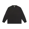 Camiseta de Manga Larga para Hombre 2026 Otoño Nueva Cuello Redondo Holgada Casual Bolsillo Color Sólido Camiseta Versátil Moderna Algodón