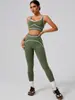 Conjunto de Roupa de Yoga Feminino: Conjunto Fitness Duas Peças de Cintura Alta, Levanta Bumbum, Justo, Esportivo, Casual, Calça de Corrida Yoga, Fashion e de Secagem Rápida