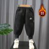 Pantalones de Invierno con Forro de Felpa para Niños Pantalones Deportivos Elegantes para Niños Pantalones Casuales Deportivos para Niños Pequeños