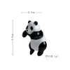 Tridimensional Criativo Quente Fofo Deitado Panda Criativo Boneca Bola de Algas Copo Paisagem de Jardim Boneca Boneca da Borda do Copo