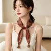 Collar de Bufanda de Seda con Cadena de Tres Cuentas de Anacardo, Accesorio de Bufanda para Traje de Vestir Vintage, Pulsera, Bufanda de Seda con Cadena de Tres Cuentas de Anacardo Estilo Coreano