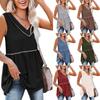 Ropa de mujer transfronteriza 2022 Amazon Europa y América verano nueva estación independiente sin mangas color sólido cuello en V chaleco superior