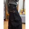 Jeans Americano Retro Cruzado Estilo Scimitar, Estilo Magro, Novos Calças de Chão Largas Soltas Primavera/Verão, Calças Estilo Foice de Banana