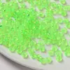 Miçangas Acrílicas Transparentes de Furo Grande 4*7mm Cor Sólida Plástico Soltas Miçangas para Artesanato DIY Corrente de Celular Material de Miçangas para Crianças