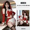 Lencería sexy para juegos de rol, disfraz de monja de Halloween, conjunto de cosplay con falda calada