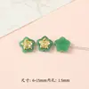 Nuevas Cuentas de Vidrio Imitación Jade Estilo Chino con Letras de Latón, Cuentas Sueltas para Collares y Pulseras Hechos a Mano DIY, Materiales y Accesorios para Joyería